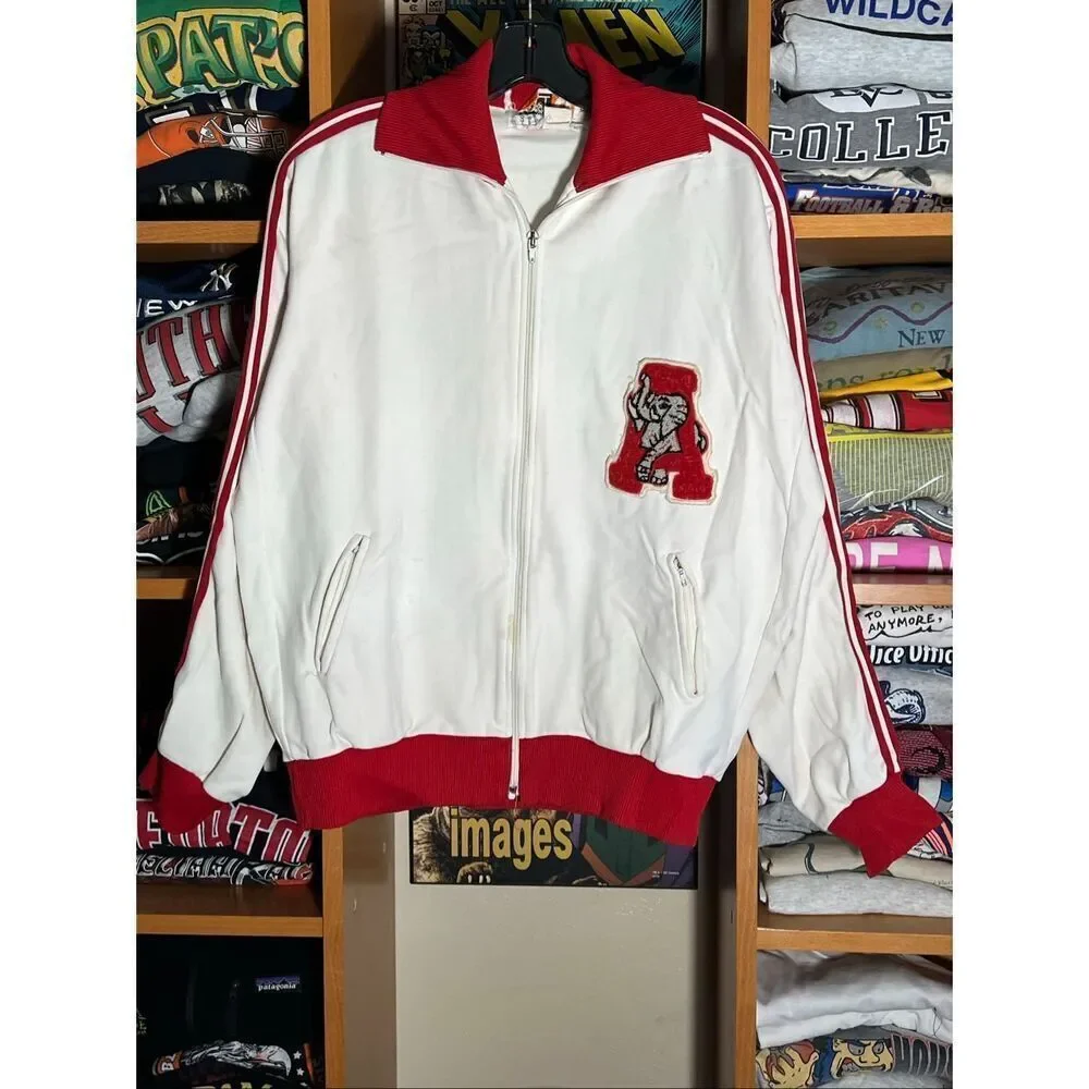 Vintage 70s Jelenk Japan Alabama Crimson Tide Track Jacket